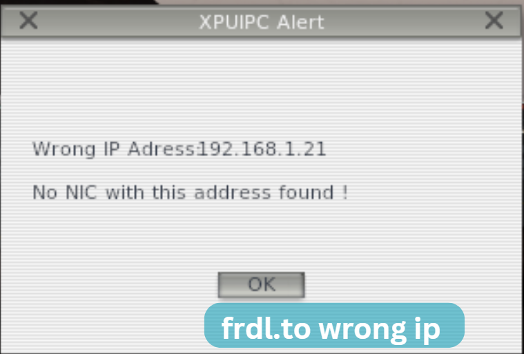 Frdl.to Wrong IP