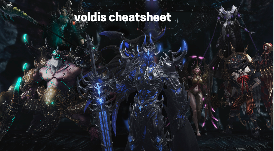 Voldis Cheatsheet