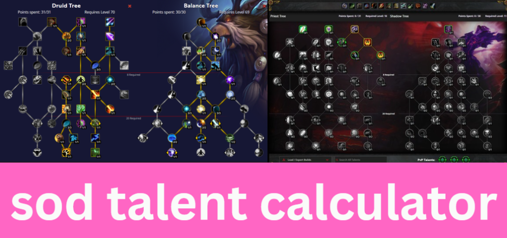 sod talent calculator