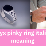 onyx pinky ring italian meaning